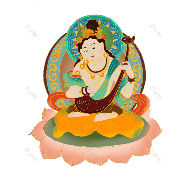 复古图片,中国风元素,插画PNG,手绘人物免抠素材